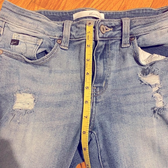 Like New Distressed, medium rise waist, KanCans. - Picture 4 of 8